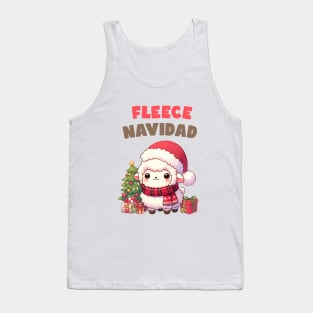 Fleece Navidad Christmas Sheep Tank Top